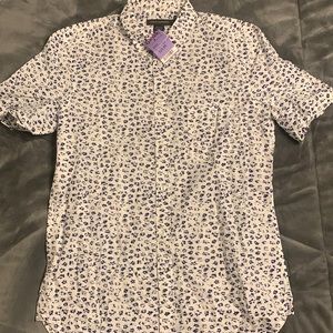Mens short-sleeve polo with tags (m) button down